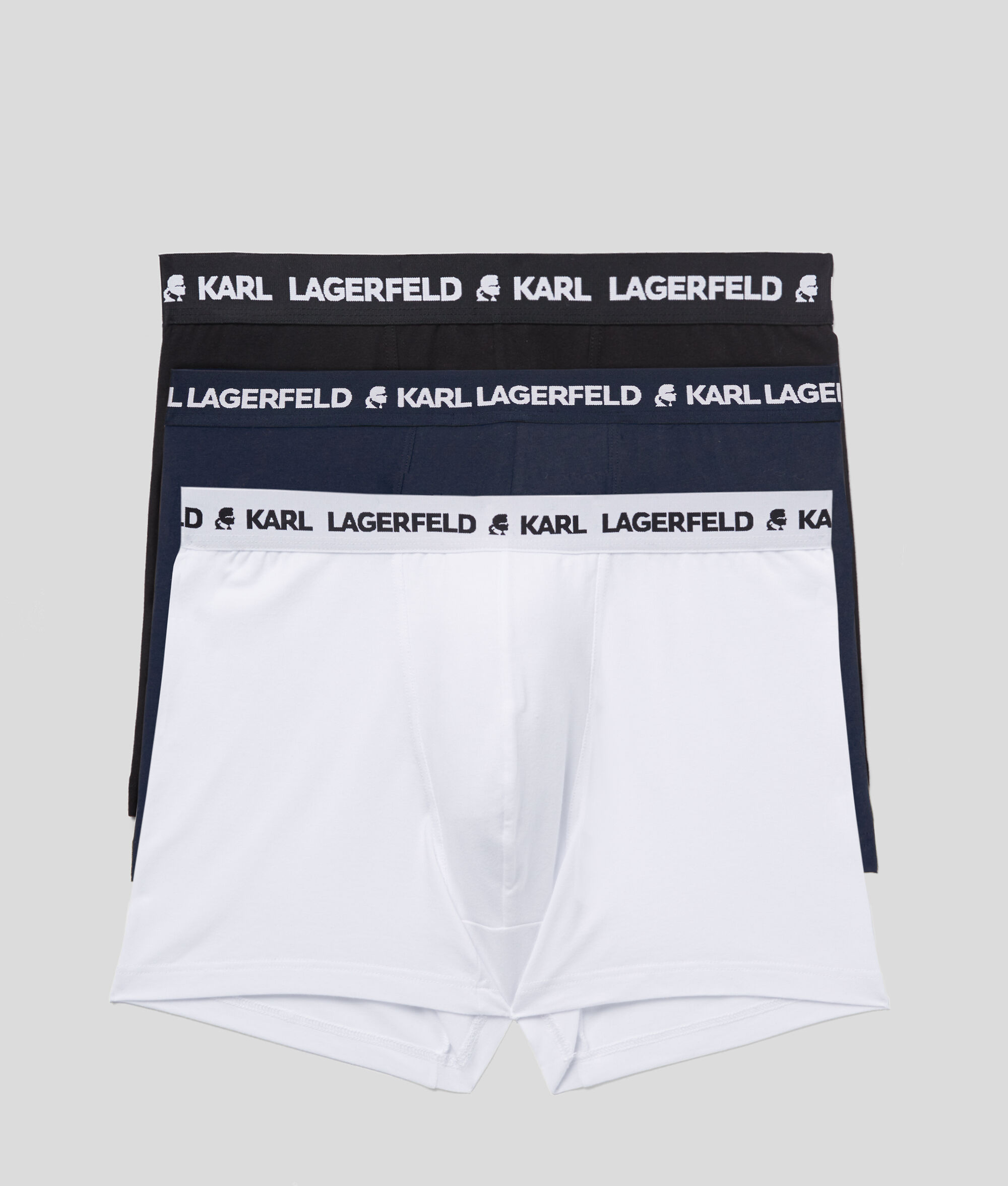 (image for) Smooth-Running KARL LOGO MONOCHROME TRUNKS - 3 PACK